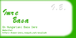 imre basa business card